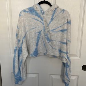 Tie Dye Cropped Hoodie
